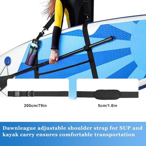 SUP Kayak Carry Strap Adjustable Shoulder Strap with 2 Kayak Storage Hooks in Saudi Arabia