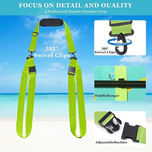 SUP Kayak Carry Strap Adjustable Shoulder Strap with 2 Kayak Storage Hooks in Saudi Arabia