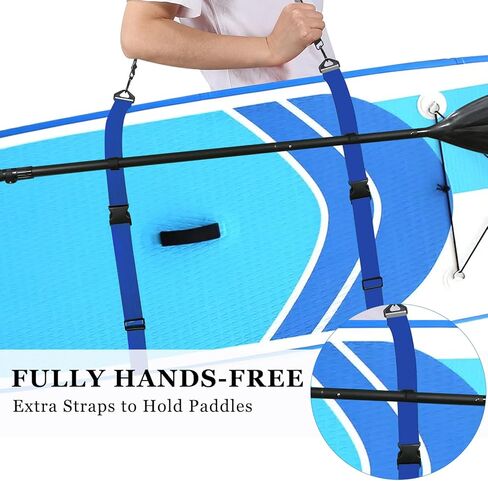 SUP Kayak Carry Strap Adjustable Shoulder Strap with 2 Kayak Storage Hooks in Kuwait