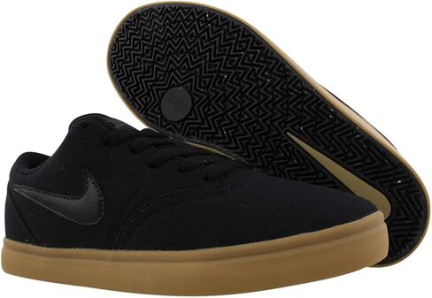 Nike SB Check Canvas GS Boys Shoes Size 5, Color: Black/Black/Gum Light Brown in Saudi Arabia
