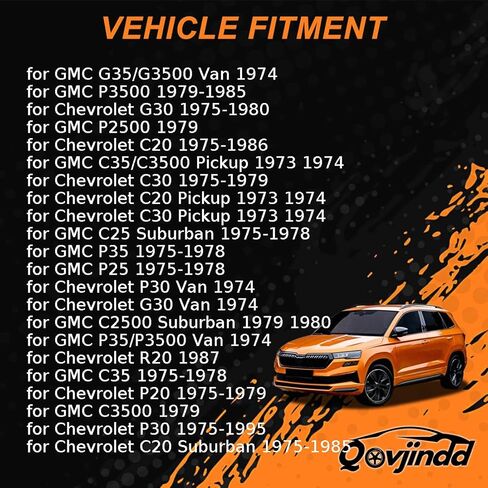 طقم عمود ذراع التحكم في التعليق العلوي العلوي في شيفروليه C20 1975-1986 لـ C20 بيك آب 1973-1974 لـ C20 Suburban 1975-1985 لـ C30 1975-1979 لـ Chevrolet C30 Pickup 1973-1974 2 PCS in Kuwait