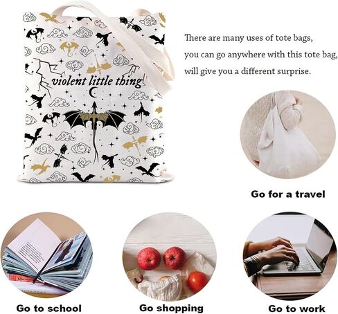 Kuiyai Wing Memrochandise Tote Dragon Rider Canvas Bag Dragon Lover Gift Riorson Gift Bag Counter Bag Bag in Kuwait