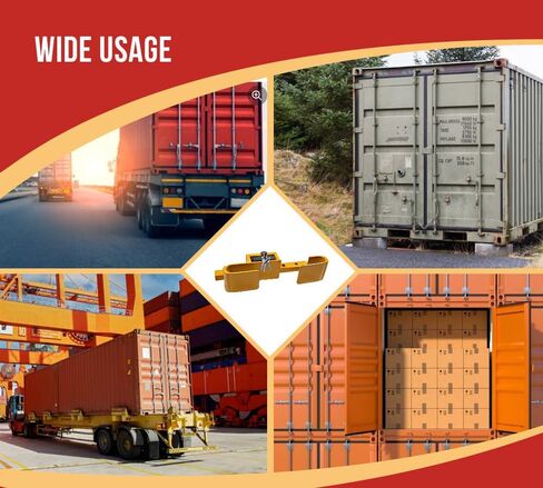 MyTee Products Highted Duty Container Door Lock W/badlock (4 Keys)-9 "to 17" قابلاً لضادة القفل القابل للتعديل in Saudi Arabia
