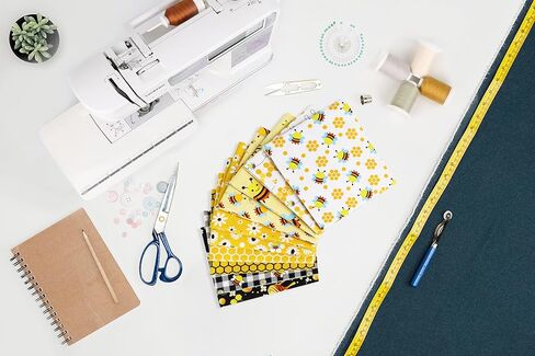 Craftido -25 خيارًا - حزم نسيج اللحف القطنية 100% 10 قطع أرباع سمينة 18 بوصة × 21 بوصة - وزن متوسط ​​5.2 أونصة - لخياطة اللحف، مشروع الخياطة، الترقيع، الحرف اليدوية - النمط الياباني in Kuwait