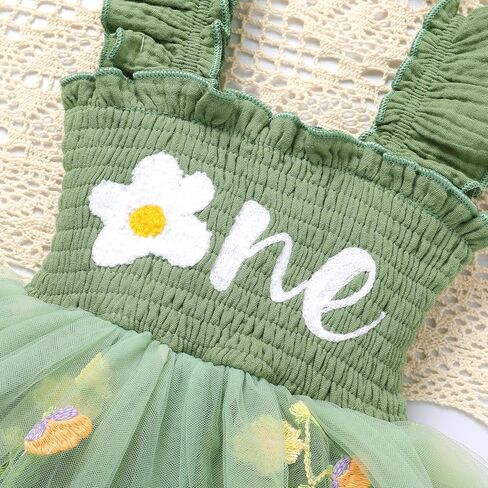 Baby Girl Sleeveless 1st Birthday Romper Dress Cake Smash Tulle Bodysuit One Year Old Strawberry Outfit with Headband in Kuwait