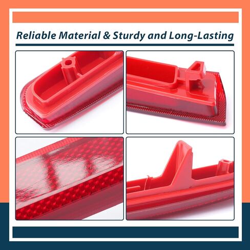 33505-STX-A11 Rear Right Passenger Side Bumper Reflector Lamp Compatible with Acura MDX 2010 2011 2012 2013, Red, Buckle Installation in Saudi Arabia