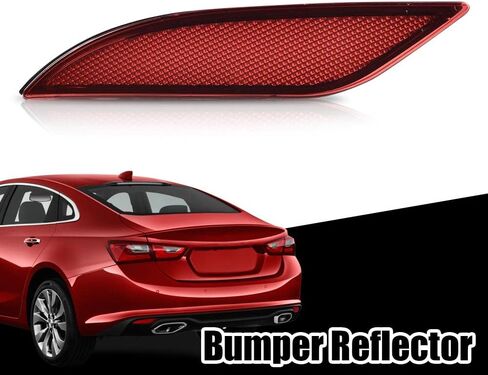 G-PLUS Rear Bumper Reflector Left Driver Side Compatible with Chevy Malibu Hybrid 2016-2019/Fit Chevy Malibu L 2016-2021/Fit Chevy Malibu 2016-2023(Submodel: LS, LT) 23174489 GM1184113 in Saudi Arabia