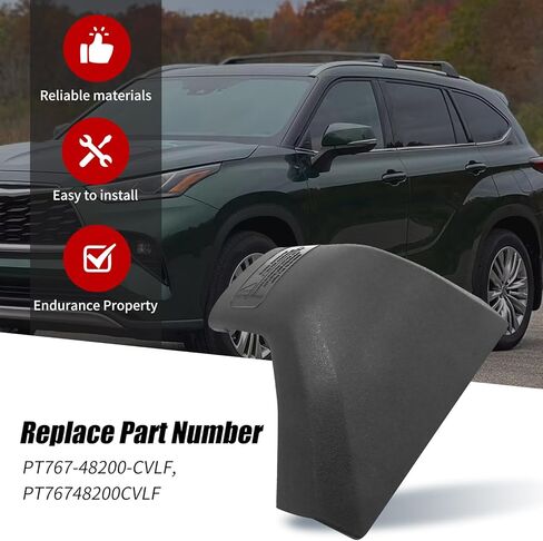 PT767-48200-CVLF Roof Rack Rail Cover Cap, Replacement for Toyota Highlander/Highlander Hybrid XLE XSE Limited Platinum 2020-2024 (Front Right Side) in Saudi Arabia