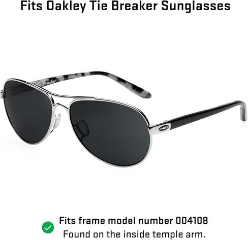 Revant Replacement Lenses for Oakley Tie Breaker sunglasses, Polarized Options, Anti-Scratch and Impact Resistant in Saudi Arabia