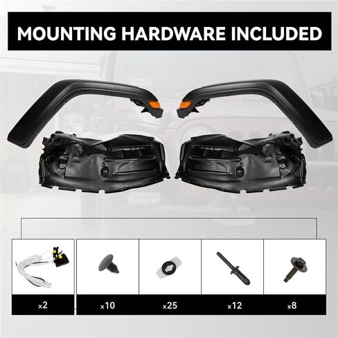 Front Fender Flares Style Factory Fit to Jeep Wrangler JL/JLU Rubicon 2018-2024 in Saudi Arabia