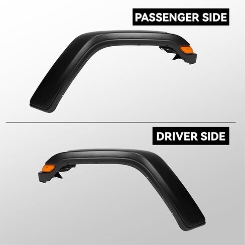 Front Fender Flares Style Factory Fit to Jeep Wrangler JL/JLU Rubicon 2018-2024 in Saudi Arabia