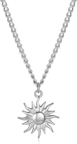 Sun Necklace for Men Mens Necklaces Anniversary Birsthday Gifts for Men Him Boyfriends Summer Surfer Pendant Necklaces in Kuwait