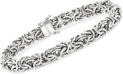 Ross-Simons Sterling Silver Byzantine Bracelet With Magnetic Clasp in Saudi Arabia