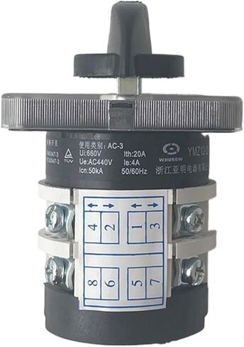 Universal Conversion Switch YMZ12-20/2 Rotary Dual Power Switch 20A 3 Gears 2 Sections LW31 in Saudi Arabia