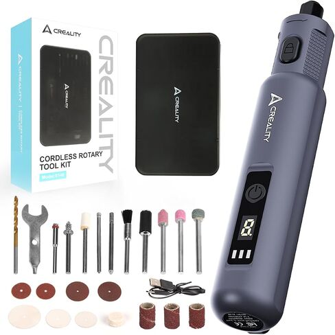 Creality Cordless Electric Screwdriver, Official 3D Printer Tool with 32 Pcs CRV Steel Screwdriver Bits 7-Speed Knob for Versatile Control Easy Operation For All Creality 3D Printer and Laser Engraver in Saudi Arabia