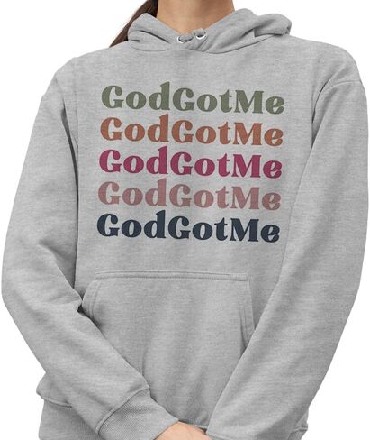 TeesAndTankYou God Got Me Hoodie Sweatshirt Unisex in Saudi Arabia