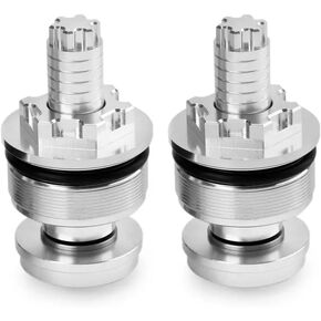 2Pcs 41mm Universal Motorcycle CNC Aluminum Front Fork Cover Caps Preload Adjuster Bolts For Compatible With YZF R3 R25 2013-2016(Silver) in Kuwait