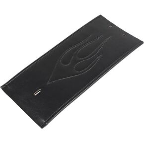 Motorcycle Flame PU Leather Gas Tank Panel Bib for Harley Dyna FXDWG 1993-2003, Softail FLSTF 2000-2017, Black in Saudi Arabia