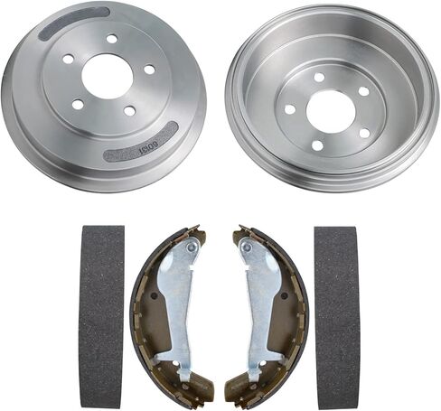Detroit Axle - 5 Lug Rear Brake Kit for 2009-11 Chevrolet HHR 09-10 Cobalt Pontiac G5 Brake Drums Brakes Shoes 2010 2011 Replacement in Saudi Arabia