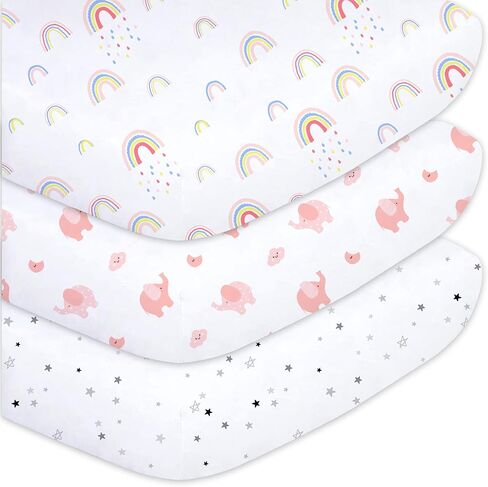 4PK Crib Sheets Pink Sheep in Kuwait