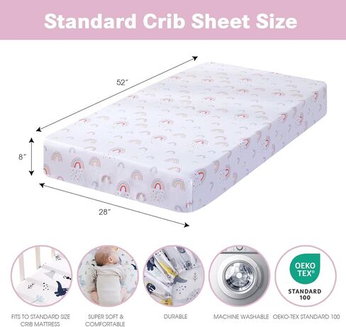 4PK Crib Sheets Pink Sheep in Kuwait