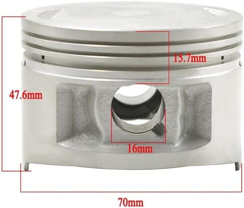 Motorcycle Cylinder Bore Size 70mm 70.25mm 70.50mm Piston Rings Kit for ST225 XT225 TT225 TTR225 TTR230 TW225(70.25mm Piston Kit) in Saudi Arabia