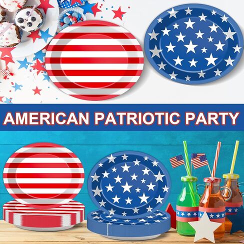 50Pcs Happy New Year Party Oval Plates 11 Inch Disposable Blue Silver 2025 New Year Paper Plates Holiday Platter Dish Tray Winter Tableware Dinnerware Set for New Year Eve Party Decoration Supplies in Saudi Arabia