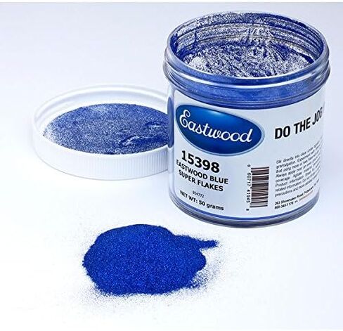 Eastwood 50 G Blue Super Flakes تخصيص المشروع بالألوان والتأثيرات 50 جرامًا لكل جالون لمسة للطلاء بالسيارات in Saudi Arabia