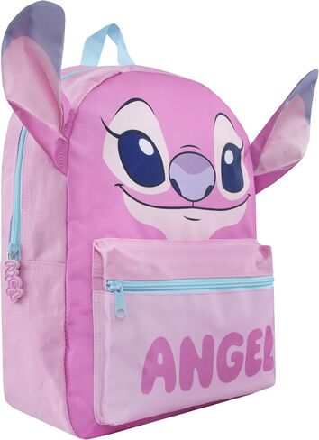 DISNEY Lilo And Stitch Backpack For Girls | Girls Backpack With 3D Stitch Ears | Stitch School Backpack | One Size Blue in Saudi Arabia