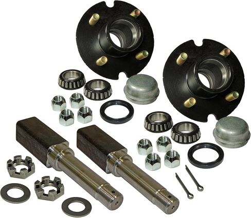 زوج من 4-bolt على مجموعة محور 4 بوصة (AKSQ-220044) يتضمن (2) عمود مربع 1-1/16 بوصة مغزل ومحامل مستقيمة in Saudi Arabia