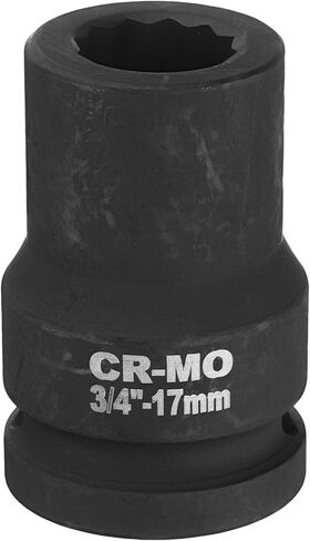 uxcell 3/4-Inch Drive 12 Point Impact Socket 46mm Metric Spindle Axle Nut Socket Driver Wrench for Auto Repair Easy Removal in Saudi Arabia