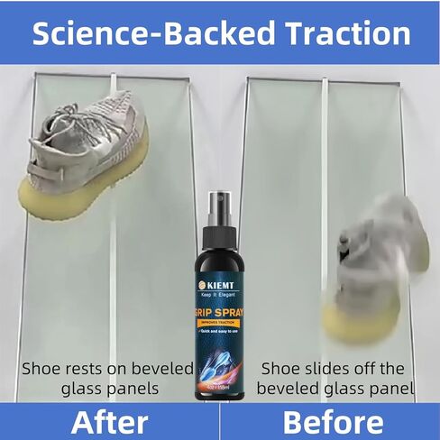 KIEMT 2-in-1 Cleaner و SHOME TRACTER SRARK-صيغة قائمة على النباتات لتنظيف الأحذية ومكافحة الحماية من spary-تعمل على كرة السلة ، المشي لمسافات طويلة ، التنس ، أحذية الصالة الرياضية (3.52 أوقية + 4 أوقية) in Kuwait