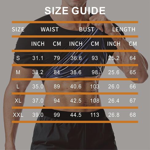 Sauna Suits Shirt for Men,Sweat Enhancer Sauna T-Shirt Short Sleeve Waist Trainer Body Shaper Vest Tank Top Trimmer in Kuwait
