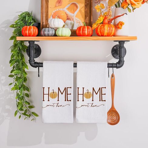Siilues Fall Kitchen Towels 18x26 Inch, Fall Decor Pumpkin Fall Decorations for Home Sweet Home Dish Towels Seasonal Thanksgiving Decorations for Home Kitchen Decor Hand Towels Set of 2 in Saudi Arabia