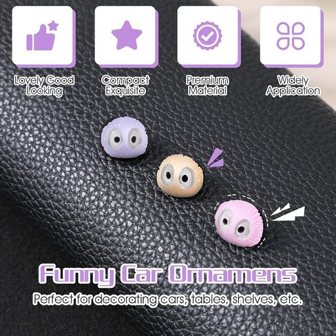 Sibba Cute Luminous Soot Sprites 49Pcs Automotive Interior Decoration Car Rearview Mirror Interior Accessories Colorful Soot Elven Cars Ornament Funny Dashboard Sticker for Car Home Office in Saudi Arabia