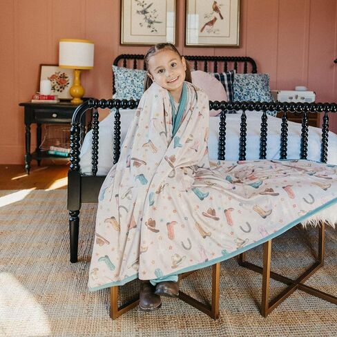 Copper Pearl Jumbo Premium Knit 3 Layer Stretchy Throw Blanket Luna in Kuwait