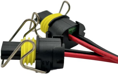 2-wore turbo vgt solenoid & ipr pigtain connector متوافق مع فورد Powerstroke 6.0L 7.3L ، محركات Chevy GMC Duramax 6.6L ، بديل تسخير الأسلاك 2pcs in Saudi Arabia