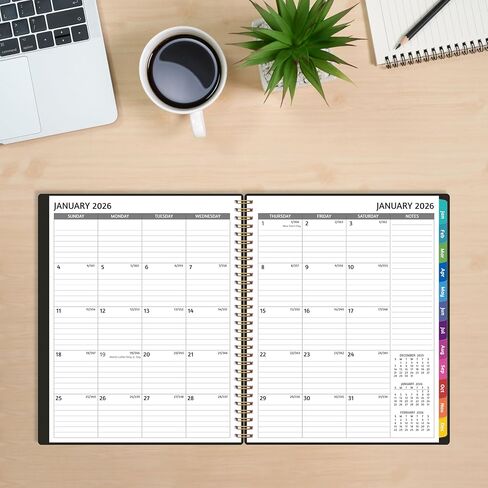 Appointment Book 2025 - Appointment Planner with Weekly ＆ Monthly Spread, January - December, 8.5’’ x 10.5’’, Large, 15 Minute Increments, 2025 Daily Planner with Pockets, Tabs, Flexible Soft Cover in Kuwait