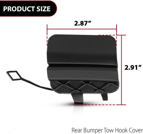Rear Bumper Towing Cover Tow Hook Cover, Fit Mercedes-Benz C300 350e C400 C450 2015 2016 2017 2018 2019 2020, Black in Saudi Arabia