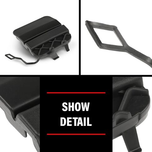 Rear Bumper Towing Cover Tow Hook Cover, Fit Mercedes-Benz C300 350e C400 C450 2015 2016 2017 2018 2019 2020, Black in Saudi Arabia