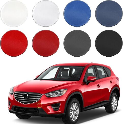 غطاء خطاف السحب في Topus الأمامي لـ Mazda CX-5 2013 2014 2015 2016 Dowing Eye Cap Capeer Cover KD4550A12BB KD45-50-A12-BB (أبيض ، جانب السائق الأيسر) in Saudi Arabia