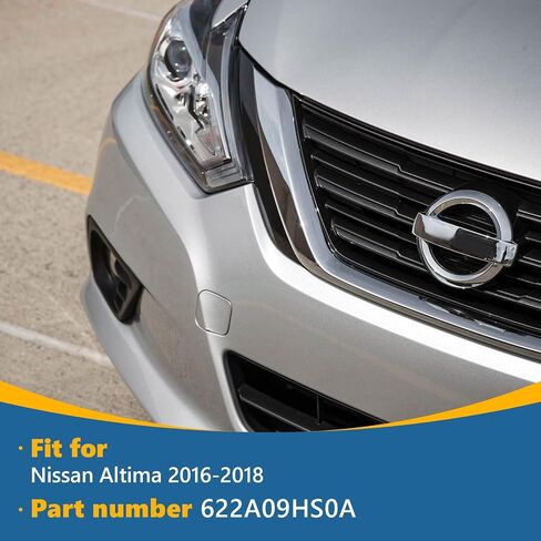 TOPUS Front Bumper Tow Hook Cover Towing Eye Cap for Nissan Altima 2016 2017 2018 622A09HS0A (Silver,Right Passenger Side) in Saudi Arabia