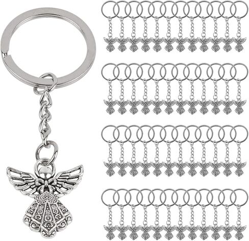 Framendino ، 50 PCS Silver Guardian Angel Charm Charm Charm Chain Chain chain for Wedding Party Favors in Saudi Arabia