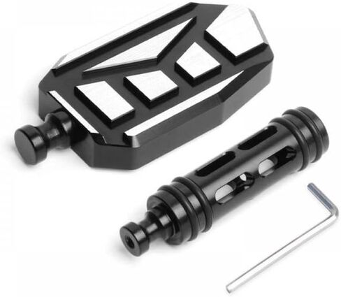 Universal Motorcycle Anti Slip Gear Lever and Brake Pedal Compatible with Various Models CNC Accessories(A - Titanium) in Saudi Arabia
