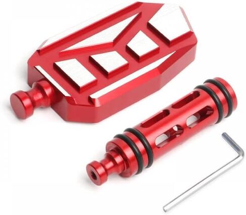 Universal Motorcycle Anti Slip Gear Lever and Brake Pedal Compatible with Various Models CNC Accessories(A - Titanium) in Saudi Arabia