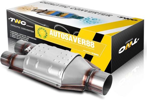 AUTOSAVER88 2.5" Outlet / 2" Inlet Universal Catalytic Converter (EPA Compliant) in Saudi Arabia
