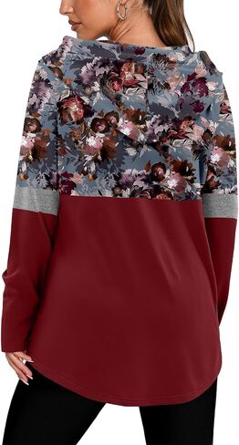 BETTE BOUTIK Womens Quarter Zip Tunic Hoodies Pullover Long Hooded Sweatshirts S-3XL in Kuwait