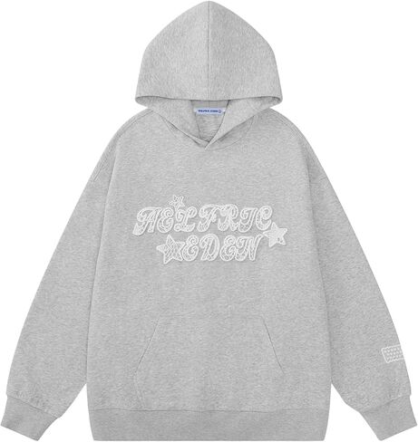 Aelfric Eden Womens Graphic Hoodies Star Lace Print Hoodie Pullover Y2k Cute Oversized Hooded Sweatshirt in Saudi Arabia