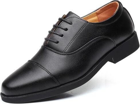 Dress Shoes for Men Men's Breathable Rubber Formal Dress Shoes Stylish Office Wedding Flats for Men in Saudi Arabia