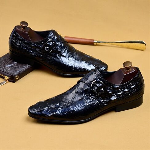 Dress Shoes for Men Men's Casual Flat Leather Shoes Stylish and Comfortable Footwear for Everyday Wear in Kuwait